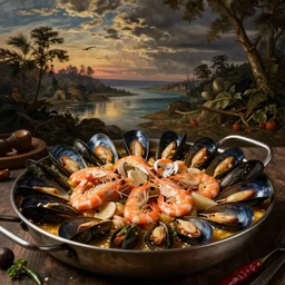 seafood boil, renaissance painting