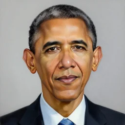 a portrait of obama as a painting by danielle rovetti