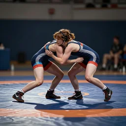 katniss everdeen pins her opponent at wrestling