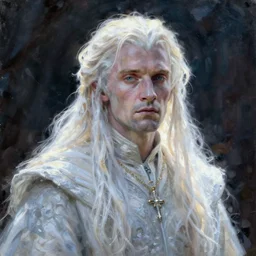portrait of a Wraith of LOTR, oil painting, high detail
