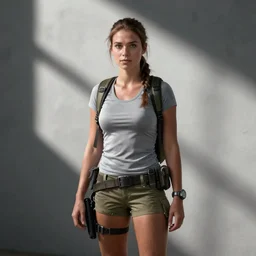 Eleven/Millie Bobbie Brown as Lara Croft, film still from 'Tomb Raider'