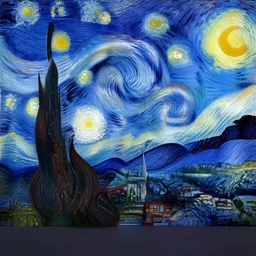 city of toronto. style starry night