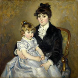 vintage beautiful painting of my future in mary cassatt style
