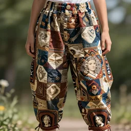 cloth, fabric, jodhpurs fashion retro, girl, hyperborea, spring traveler, geometrical low poly, dainty renaissance portrait by michael garmash, greg rutkowski, gaston bussiere, rhads, craig mullins