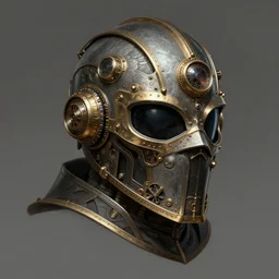 steampunk helmet fantasy art mask robot ninja stylized digital illustration highly detailed, sharp focus, elegant intricate digital painting artstation concept art by mark brooks and brad kunkle detailed