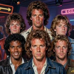 a portrait painting of eighties don johnson and philip michael thomas, eighties miami vice, night club, ultra realistic, highly detailed faces, true life, 8 k, masterpiece, cinematic, by frank frazetta, greg rutkowski, yoko taro, christian macnevin, beeple, wlop, krenz cushart, epic character art, volumetric lighting