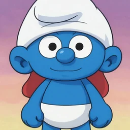 Juggalo Smurf flawless anime cel animation by Kentaro Miura, symmetry accurate features, 4K