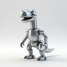 A propaganda, plastic simple funny mechanic organic mechabot dinosaur characterdesign toy sculpture made from chrome wires and tubes by moebius, by david lachapelle, by angus mckie, by rhads, by jeff koons, in an empty studio hollow, c4d