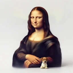 a dog dog dog dog that looks like gioconda