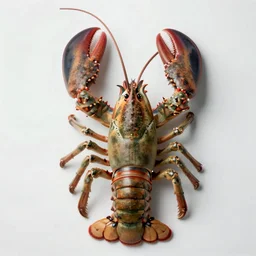 zoological portrait of a human lobster by kuldar leement and ruan jia and brad rigney and micha karcz and brad rigney 0. 0 0 5