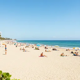 3 6 0 panorama hdr environment map of beach full of sunbathing people of baywatch photograph very high detail focus octane render