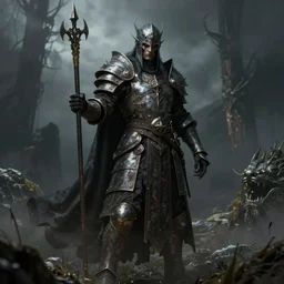 an undead paladin defending the weak and helpless in the style of dark fantasy edgy grimdark art trending on artstation deviantart Pinterest detailed realistic High Resolution HD 8k