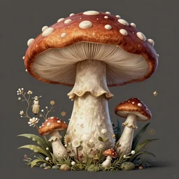 portrait of a Shrek mushroom, fantasy, intricate, elegant, highly detailed, digital painting, artstation, concept art, smooth, sharp focus, illustration, art by artgerm and greg rutkowski and alphonse mucha