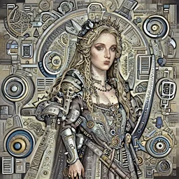 portrait of beautiful young gothic maiden, warhammer, cyberpunk, highly detailed, artstation, illustration, art by georges de la tour