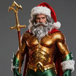 Santa Claus is Aquaman, hyperdetailed, artstation, cgsociety, 8k