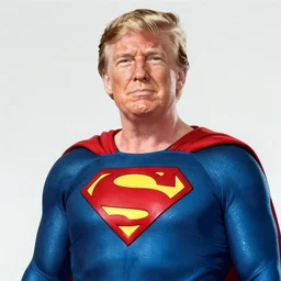 donald trump as superman, art by makoto shinkai, studio ghibli, greg rutkowski, wlop, highly detailed, anime key visual, 4 k, high quality, studio portrait