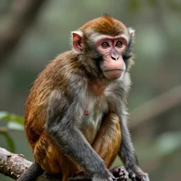 monkey, digital painting, highly detailed