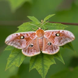 rosy maple moth