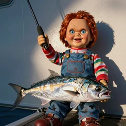 tarpon fishing with screaming chucky doll