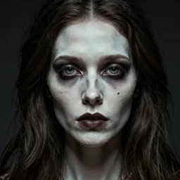 candid photographic close up portrait, goddess of death, by anne stokes, photorealism, uhd - resolution, highly detailed