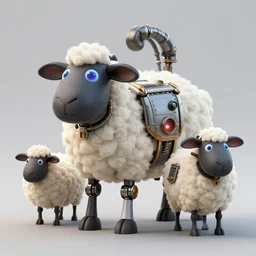sheep robot, electric sheep, steampunk sheep, droid sheep, greg simkins, android jones, rutkowsky, starwars