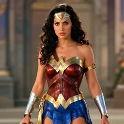 film still of Christina Ricci playing Wonder Woman, 4k