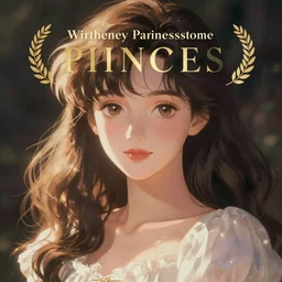 anime princess, typography, pretty face