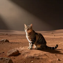 a cat on mars