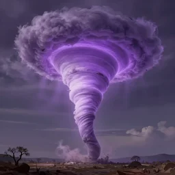 beautiful purple tornado digital art