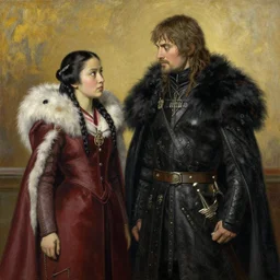 game of thrones, painting by j. c. leyendecker, yoji shinkawa, katayama bokuyo