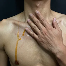 jerma killing, oil painthing
