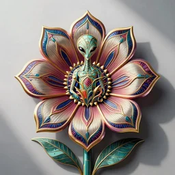 flower ( ( ( art deco ) ) ), ( ( ( alien ) ) ), intricate detail, sharp focus, colorful, by ( ( ( hilma af klint ) ) ) and escher and ( hokusai ) and frank lloyd wright and ( ( ( james jean ) ) ) and hr geiger