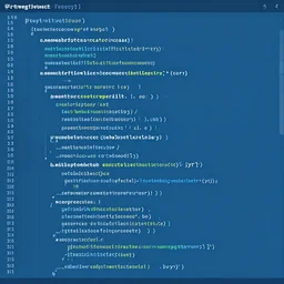 software code visualized