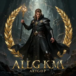 Front portrait of mage, full body, epic action pose, story, fine art, awesome fantasy book cover on Pinterest, award winning, dark fantasy landscape, fantasy magic, intricate, elegant, sharp focus, cinematic lighting, highly detailed, digital painting, concept art, art by WLOP and Artgerm and Greg Rutkowski, masterpiece, trending on artstation, 8K