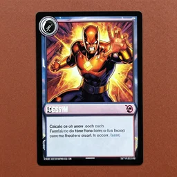 a trading card game, marvel comics, illustration