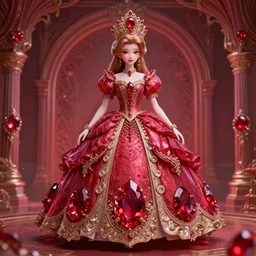 princess of ruby, ornate, intricate, hyper detailed, surreal, 4 k, octane render