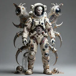 hyperrealistic portrait of a venus monster astronaut, full body portrait, well lit,  intricate abstract. cyberpunk,  intricate artwork, by Tooth Wu, wlop, beeple. octane render,in the style of Jin Kagetsu, James Jean and wlop, highly detailed, sharp focus, intricate concept art, digital painting, ambient lighting, 4k, artstation
