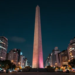 buenos aires obelisk, cyberpunk, 4 k wallpaper