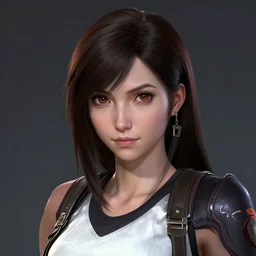kerli koiv as tifa lockhart, character headshot concept art, sharp, digital matte painting, art by artgerm, greg rutkowski, wlop, dramatic lighting, trending on artstation