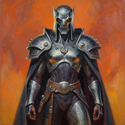 painting of the doom slayer by lilia alvarado