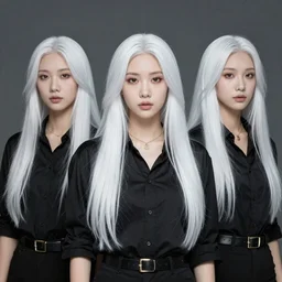 triple H with long white hair