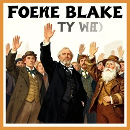 propaganda illustration, calling people, waves, by william blake, by todd schorr, by john tenniel, vector