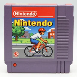 Nintendo NES box art for a game about riding bicycles
