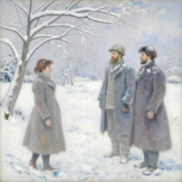 weiss schnee, intricately detailed painting by magali villeneuve, jeremy mann, and claude monet.