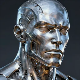 made of vibranium!! male face! made of steel! and vibranium strong jawline epic detailed and intricate digital painting trending on artstation by wlop octane render