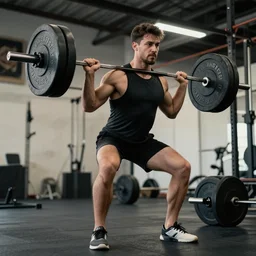 weak man trying to light a heavy weight in the gym, hd