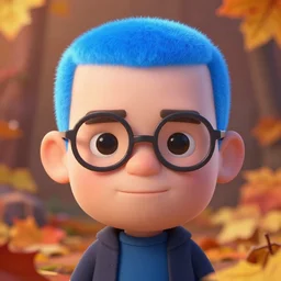 portrait of an extremely cute and adorable walter white as megamind, blue head, smooth, perfect face, fantasy, character design by mark ryden and pixar and hayao miyazaki, sharp focus, concept art, harvest fall vibrancy, intricate detail, cinematic lighting, hyperrealistic, 5 0 mm, diorama macro photography, 8 k, 4 k