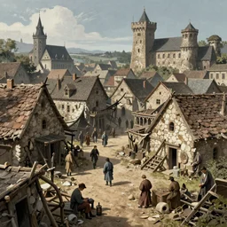 medieval city slums