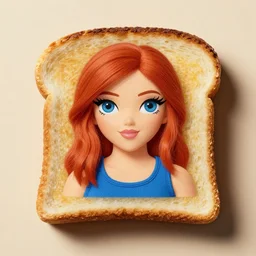 portrait of a piece of toast dressed as indiana toast