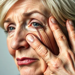 someone slapping the everliving hell out of ellen, ellen's face, macro shot, hard face slap